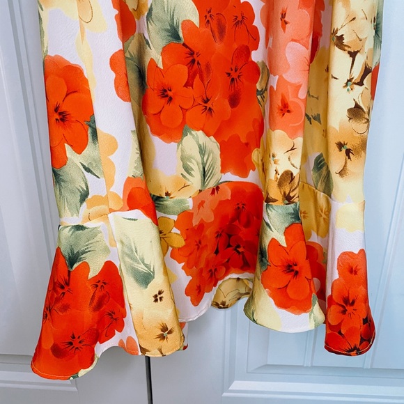 Mint Julep Beach Tropical Flower Vacation 1X Dress - Picture 3 of 6